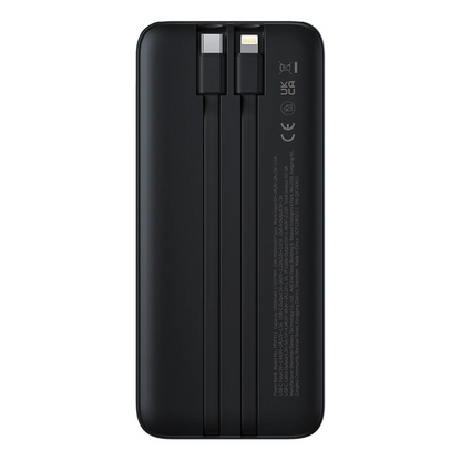 Baterie Externa Baseus Lipow, 10000mAh, 22.5W, QC + PD, 1 x Lightning - 1 x USB-A - 2 x USB-C, Neagra P10079101123-00
