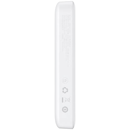 Baterie Externa Baseus Magnetic Mini, 10000mAh, 20W, PD + FQI, 1 x USB-C, Alba P10059001223-00