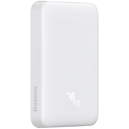 Baterie Externa Baseus Magnetic Mini, 10000mAh, 20W, PD + FQI, 1 x USB-C, Alba P10059001223-00