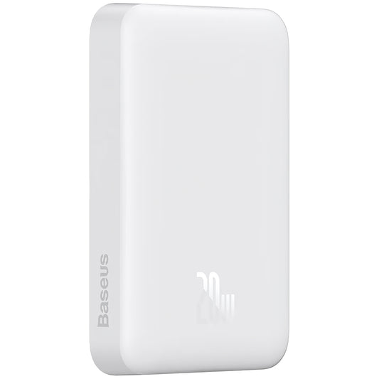 Baterie Externa Baseus Magnetic Mini, 10000mAh, 20W, PD + FQI, 1 x USB-C, Alba P10059001223-00