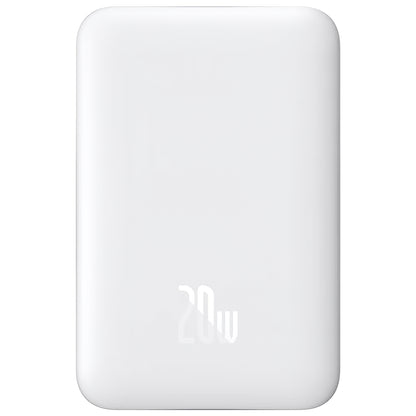 Baterie Externa Baseus Magnetic Mini, 10000mAh, 20W, PD + FQI, 1 x USB-C, Alba P10059001223-00