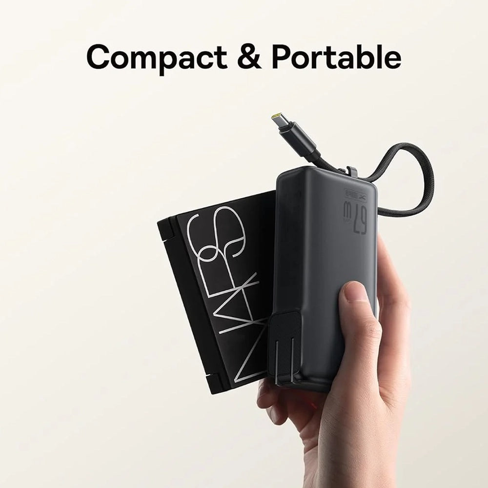 Baterie Externa Baseus Nomos NT11 Omni US, 10000mAh, 67W, QC + PD, 1 x USB-A - 2 x USB-C, Neagra P10078807123-00