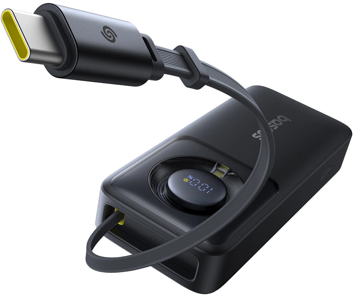 Baterie Externa Baseus OS Free2Pull, 10000mAh, 30W, PD, 2 x USB-C, Neagra P10073701123-00