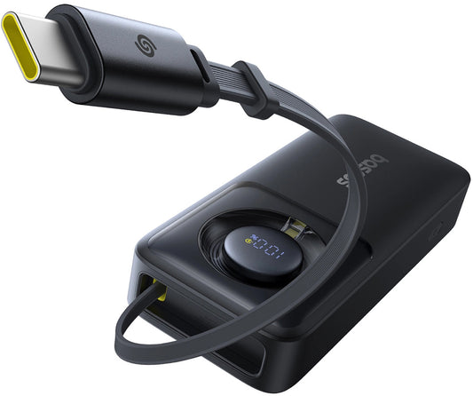 Baterie Externa Baseus OS Free2Pull, 10000mAh, 30W, PD, 2 x USB-C, Neagra P10073701123-00