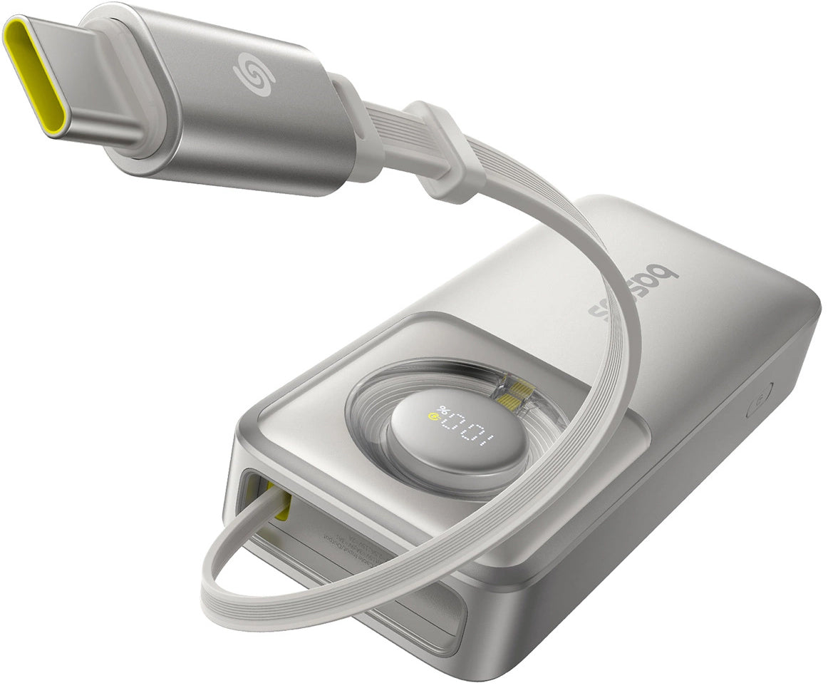 Baterie Externa Baseus OS Free2Pull, 10000mAh, 30W, PD, 2 x USB-C, Gri P10073701843-00