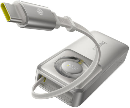 Baterie Externa Baseus OS Free2Pull, 10000mAh, 30W, PD, 2 x USB-C, Gri P10073701843-00