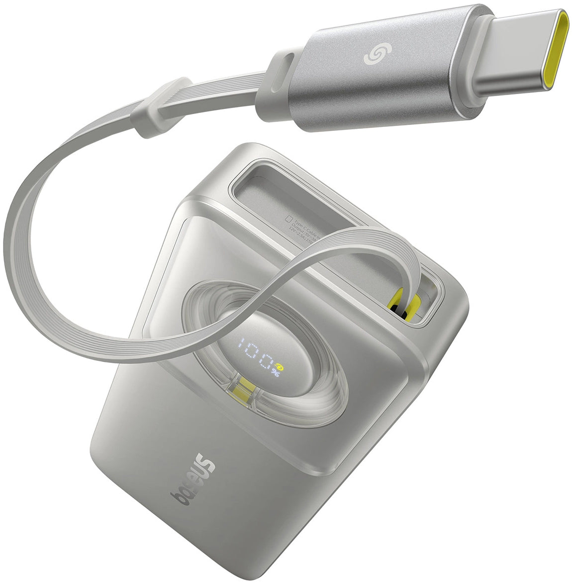 Baterie Externa Baseus OS Free2Pull, 10000mAh, 30W, PD, 2 x USB-C, Gri P10073701843-00