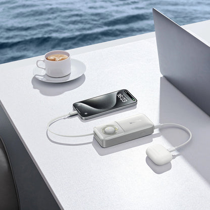 Baterie Externa Baseus OS Free2Pull, 10000mAh, 30W, PD, 2 x USB-C, Gri P10073701843-00