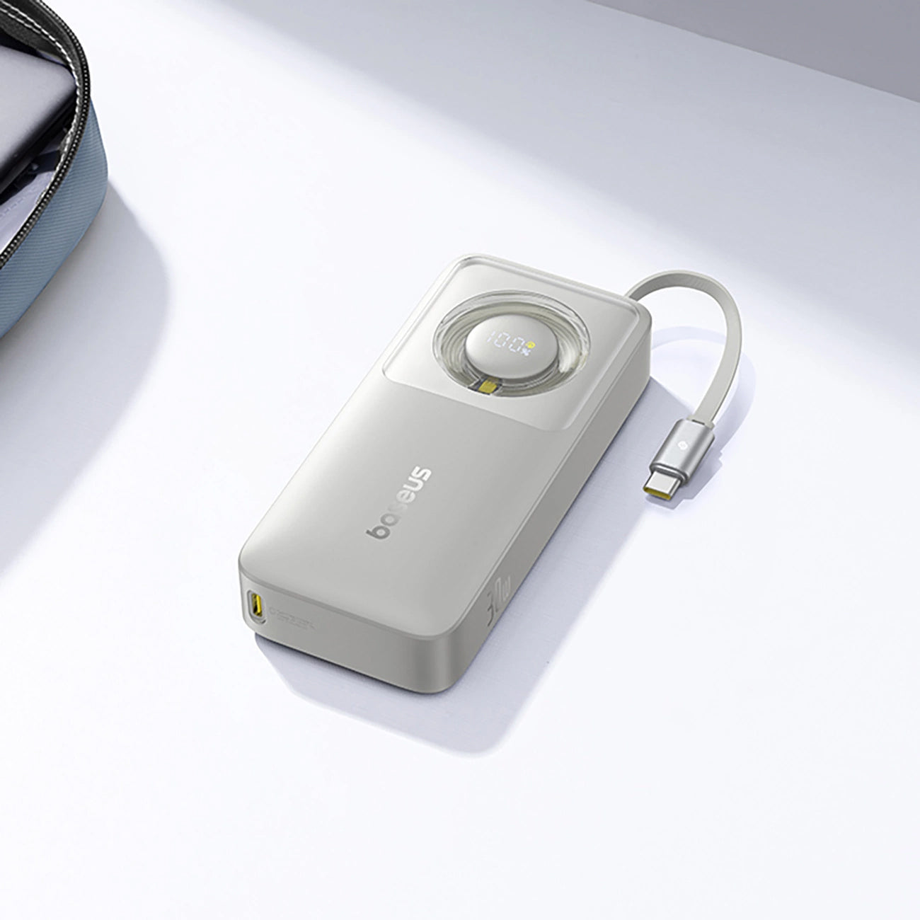 Baterie Externa Baseus OS Free2Pull, 10000mAh, 30W, PD, 2 x USB-C, Gri P10073701843-00