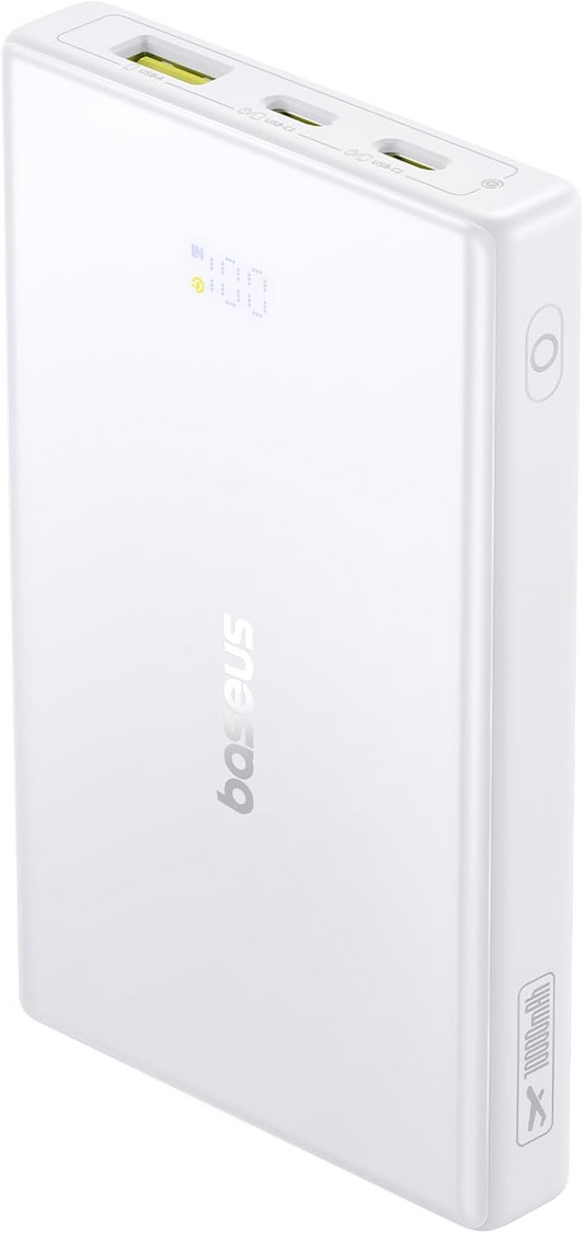 Baterie Externa Baseus PicoGo, 10000mAh, 20W, QC + PD, 1 x USB-A - 2 x USB-C, Alba P10076801213-00