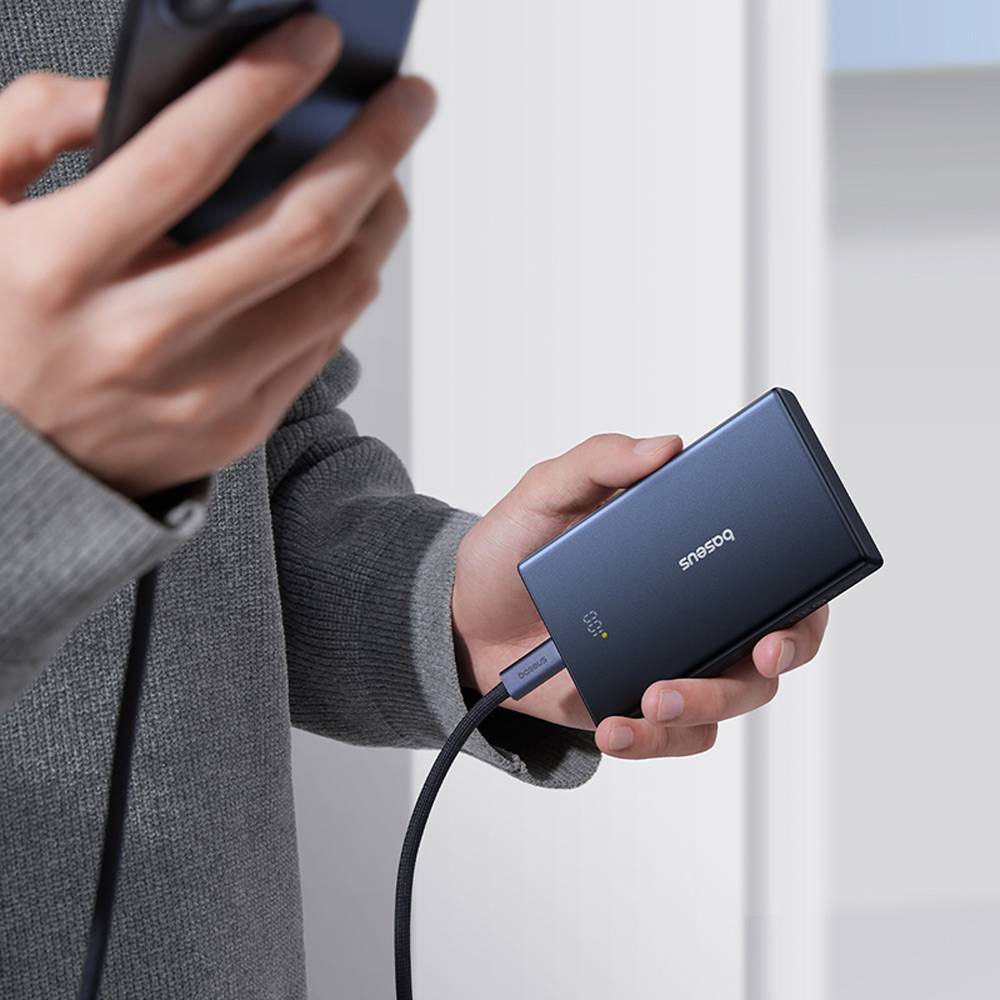 Baterie Externa Baseus PicoGo, 10000mAh, 20W, QC + PD, 1 x USB-A - 2 x USB-C, Neagra P10076801123-00