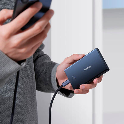 Baterie Externa Baseus PicoGo, 10000mAh, 20W, QC + PD, 1 x USB-A - 2 x USB-C, Neagra P10076801123-00