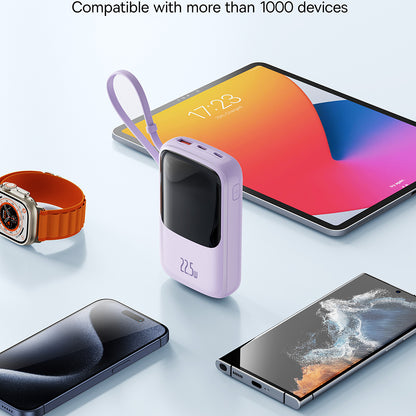 Baterie Externa Baseus Qpow Pro+, 10000mAh, 22.5W, QC + PD, 1 x USB-A - 2 x USB-C, Mov P10067101513-00