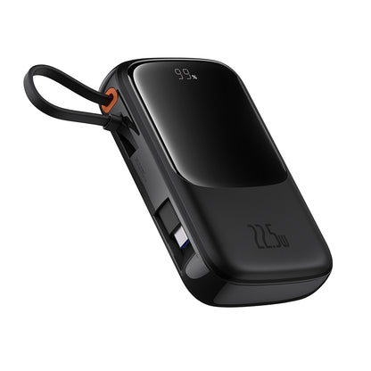 Baterie Externa Baseus Qpow Pro+, 10000mAh, 22.5W, QC + PD, 1 x USB-A - 2 x USB-C, Neagra P10067101113-00
