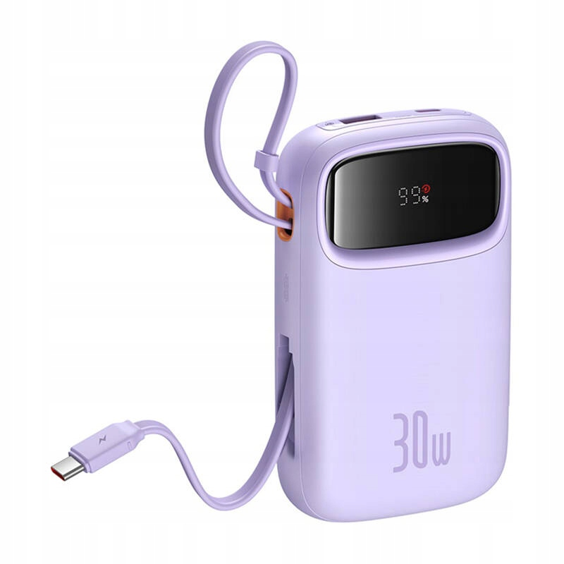 Baterie Externa Baseus Qpow2, 10000mAh, 30W, QC + PD, 1 x USB-A - 3 x USB-C, Mov P10055008513-00