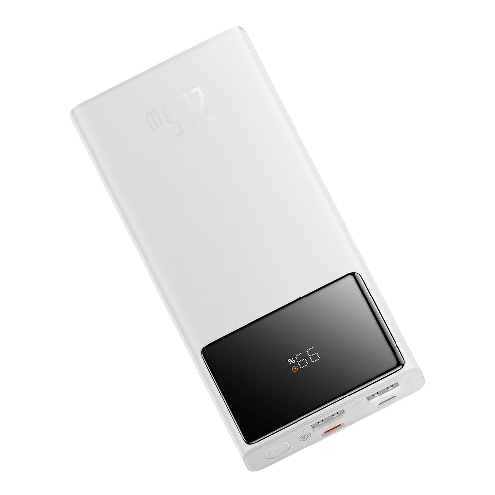 Baterie Externa Baseus Star Lord, 10000mAh, 22.5W, QC + PD, 1 x USB-C - 2 x USB-A, Alba PPXJ100002