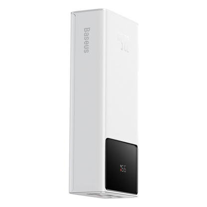 Baterie Externa Baseus Star Lord, 30000mAh, 22.5W, QC + PD, 1 x USB-C - 2 x USB-A, Alba PPXJ080102