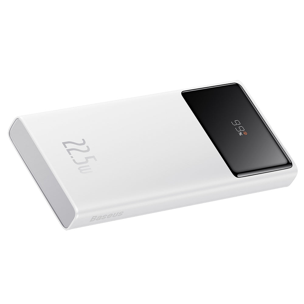 Baterie Externa Baseus Star Lord, 10000mAh, 22.5W, QC + PD, 1 x USB-C - 2 x USB-A, Alba PPXJ100002