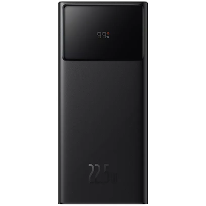 Baterie Externa Baseus Star Lord, 30000mAh, 22.5W, QC + PD, 1 x USB-C - 2 x USB-A, Neagra PPXJ080101