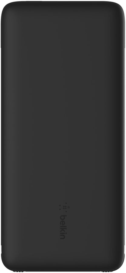 Baterie Externa Belkin BoostCharge Plus, 10000mAh, 23W, QC + PD, 1 x Lightning - 2 x USB-C, Neagra BPB006btBLK