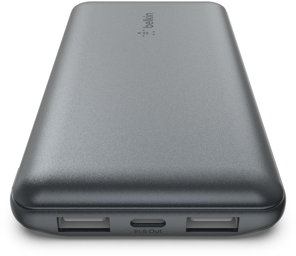 Baterie Externa Belkin BoostCharge, 10000mAh, 15W, 1 x USB-C - 2 x USB-A, Gri BPB011btGY