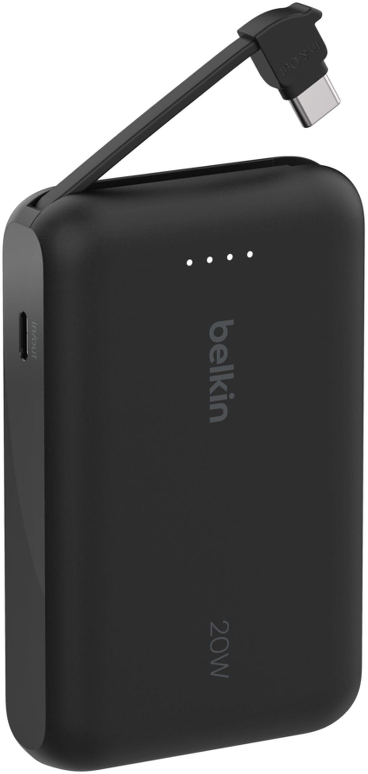 Baterie Externa Belkin BoostCharge, 10000mAh, 20W, PD, 2 x USB-C, Neagra BPB021hqBK