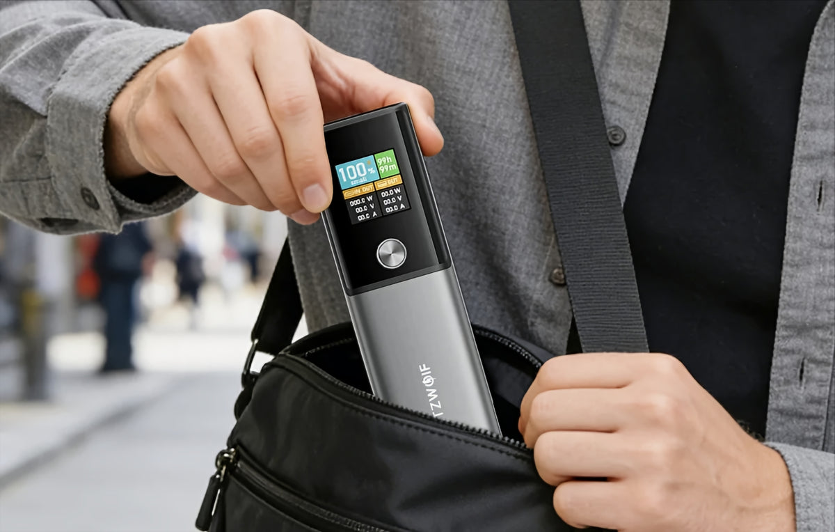 Baterie Externa BlitzWolf BW-P23, 14000mAh, 100W, QC + PD, 1 x USB-A - 1 x USB-C, Gri