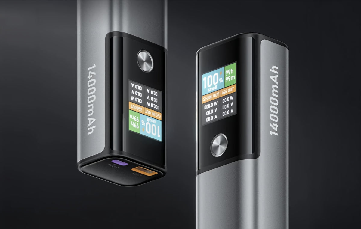 Baterie Externa BlitzWolf BW-P23, 14000mAh, 100W, QC + PD, 1 x USB-A - 1 x USB-C, Gri