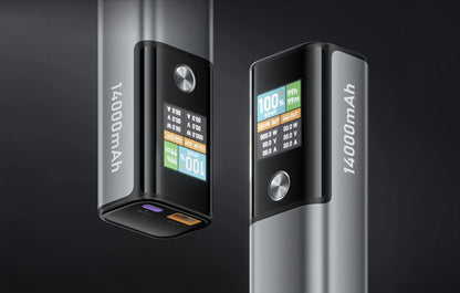 Baterie Externa BlitzWolf BW-P23, 14000mAh, 100W, QC + PD, 1 x USB-A - 1 x USB-C, Gri