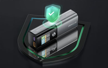 Baterie Externa BlitzWolf BW-P23, 14000mAh, 100W, QC + PD, 1 x USB-A - 1 x USB-C, Gri