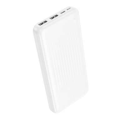 Baterie Externa Borofone BJ78 Clever, 10000mAh, 10W, 2 x USB-A, Alba