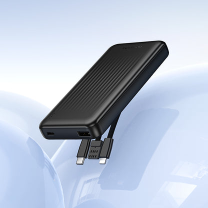 Baterie Externa Borofone BJ79 Clever, 10000mAh, 10W, 1 x Lightning - 1 x USB-A - 1 x USB-C, Neagra