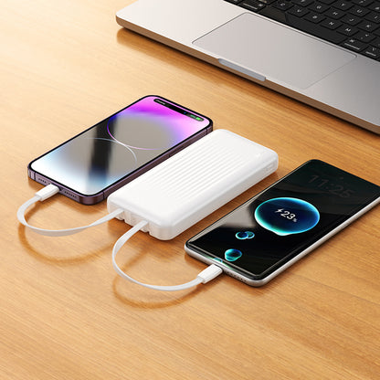 Baterie Externa Borofone BJ79 Clever, 10000mAh, 10W, 1 x Lightning - 1 x USB-A - 1 x USB-C, Neagra