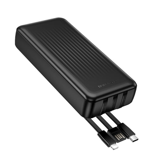 Baterie Externa Borofone  BJ79 Clever, 20000mAh, 10W, 1 x Lightning - 1 x USB-A - 1 x USB-C, Neagra