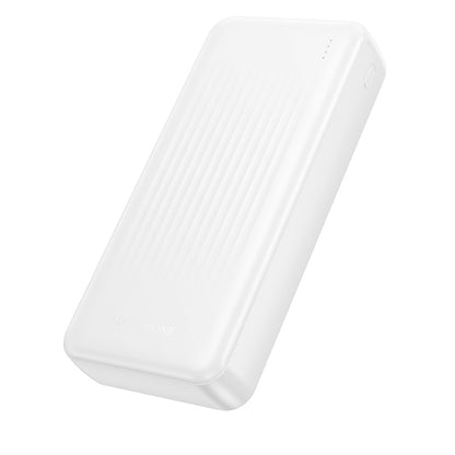 Baterie Externa Borofone BJ80A Clever, 20000mAh, 22.5W, QC + PD, 1 x USB-C - 2 x USB-A, Alba