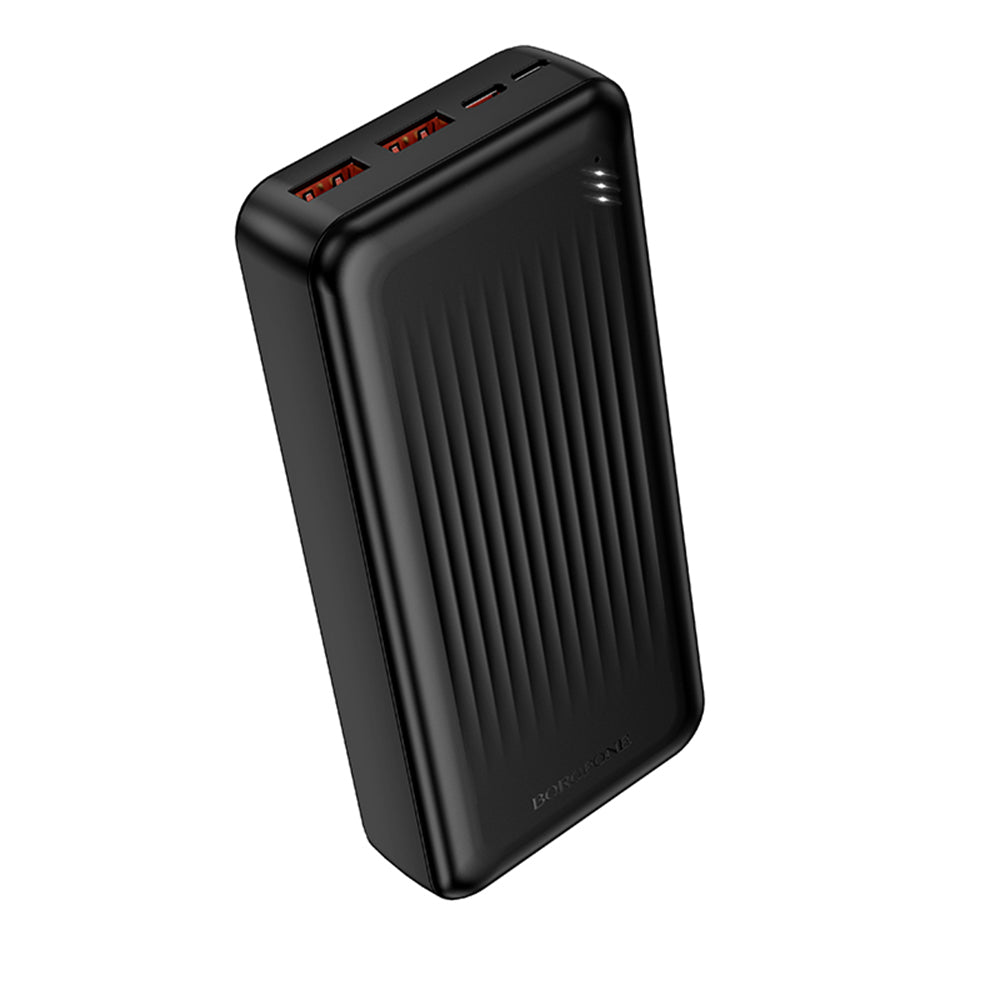 Baterie Externa Borofone BJ80A Clever, 20000mAh, 22.5W, QC + PD, 1 x USB-C - 2 x USB-A, Neagra