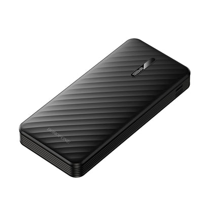 Baterie Externa Borofone BJ84 Smooth, 10000mAh, 10W, 1 x Lightning - 1 x microUSB - 1 x USB-A - 1 x USB-C, Neagra