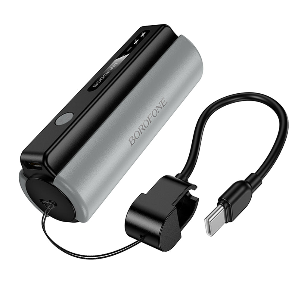 Baterie Externa Borofone BJ87 Star, 5000mAh, 10W, 1 x USB-C, Gri