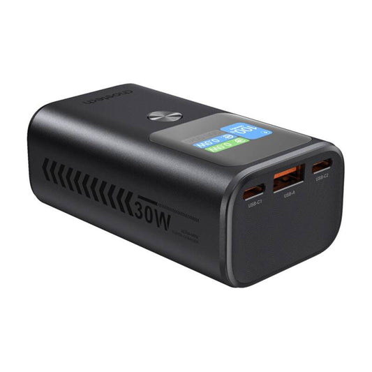 Baterie Externa Choetech B701, 10000mAh, 30W, QC + PD, 1 x USB-A - 2 x USB-C, Neagra