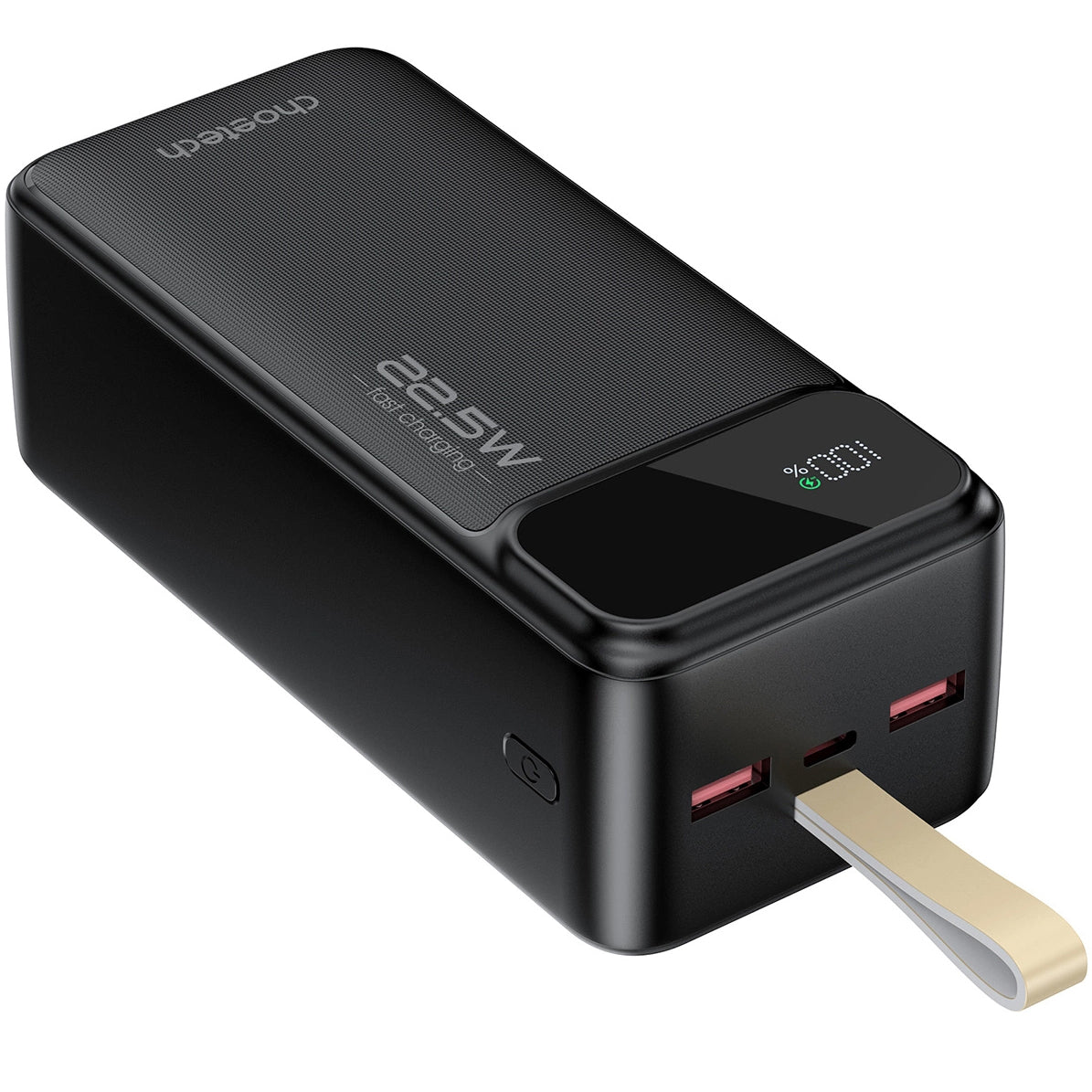 Baterie Externa Choetech B731, 40000mAh, 22.5W, QC + PD, 1 x USB-C - 2 x USB-A, Neagra