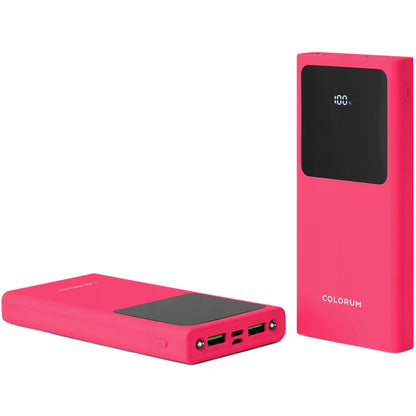 Baterie Externa Colorum CPB10-02, 10000mAh, 10W, 2 x USB-A, Magenta