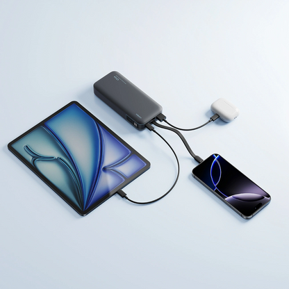 Baterie Externa Cuktech LPB200N, 20000mAh, 40W, QC + PD, 1 x USB-A - 2 x USB-C, Neagra