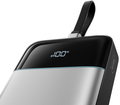 Baterie Externa Cuktech LPB252N, 25000mAh, 120W, QC + PD, 1 x USB-A - 2 x USB-C, Gri