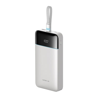 Baterie Externa Cuktech LPB252N, 25000mAh, 120W, QC + PD, 1 x USB-A - 2 x USB-C, Alba