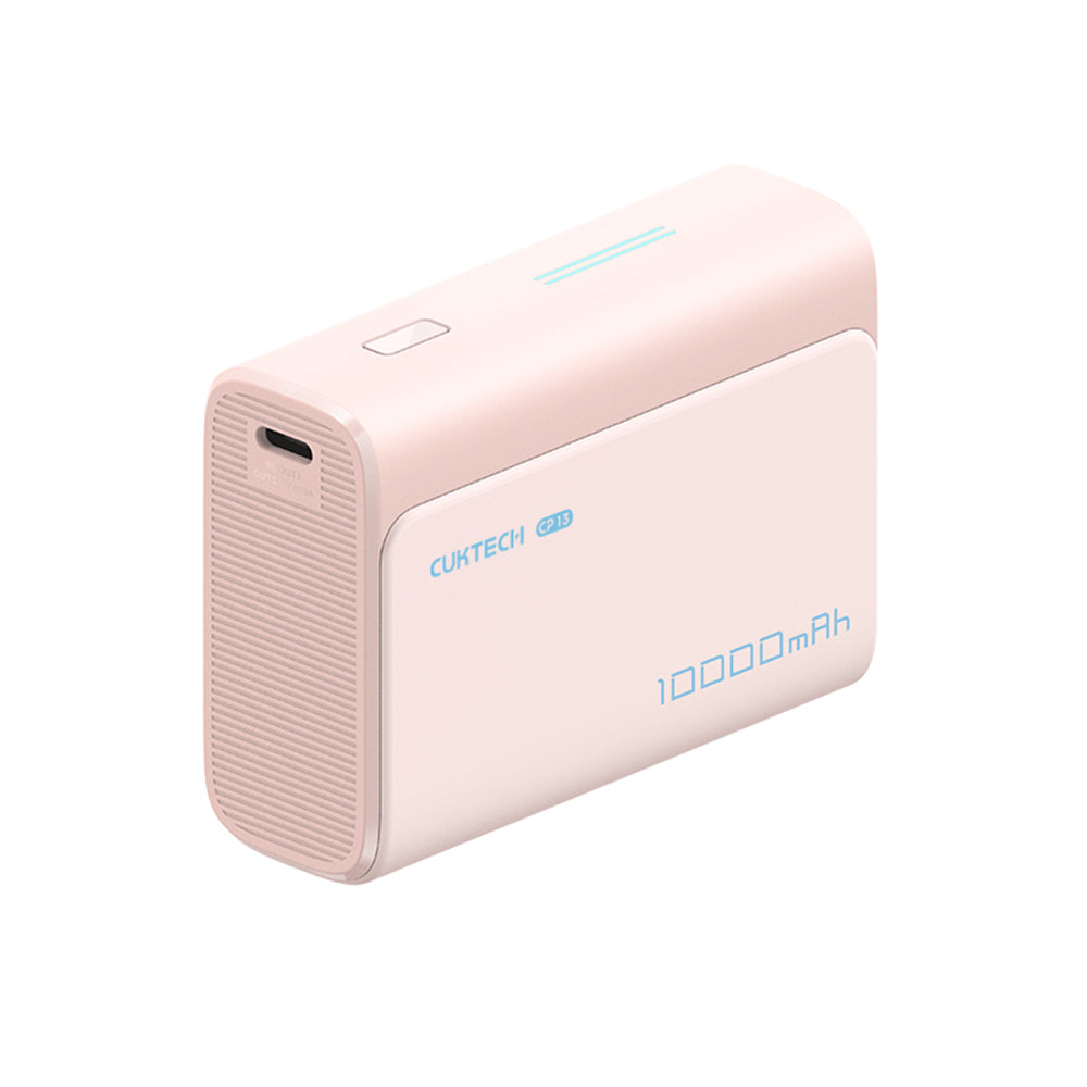 Baterie Externa Cuktech CP13, 10000mAh, 30W, QC + PD, 1 x USB-A - 1 x USB-C, Roz CUK0PB100DPK