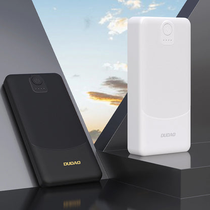 Baterie Externa Dudao K10, 10000mAh, 12W, 2 x USB-A, Neagra