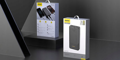 Baterie Externa Dudao K10Pro, 20000mAh, 12W, 2 x USB-A, Neagra