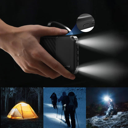 Baterie Externa Dudao K11, 10000mAh, 10W, 1 x Lightning - 1 x microUSB - 1 x USB-A - 1 x USB-C, Neagra