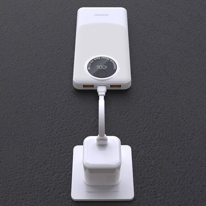 Baterie Externa Dudao K12, 10000mAh, 22.5W, QC + PD, 1 x USB-C - 2 x USB-A, Neagra