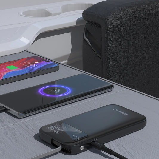 Baterie Externa Dudao K31, 10000mAh, 22.5W, PD, 2 x USB-C, Neagra